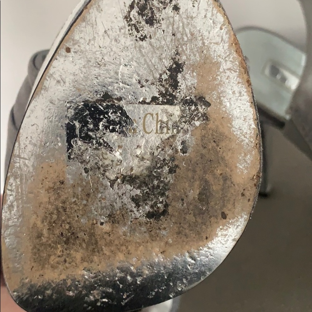 H Halston, Grey/silver/glitter platform, size 5 - Picture 7 of 7